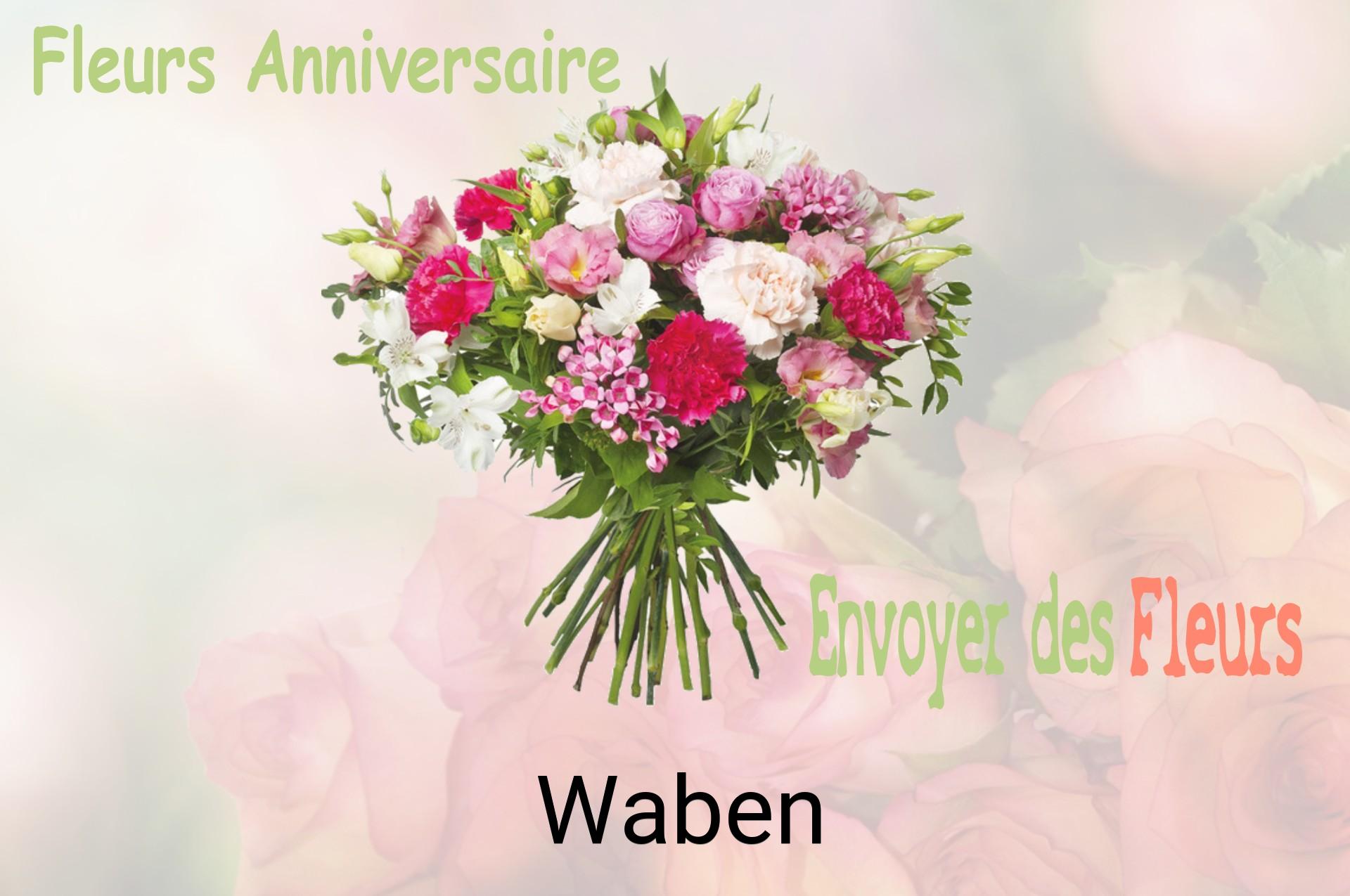Bouquet de fleurs d’anniversaire livré à Waben