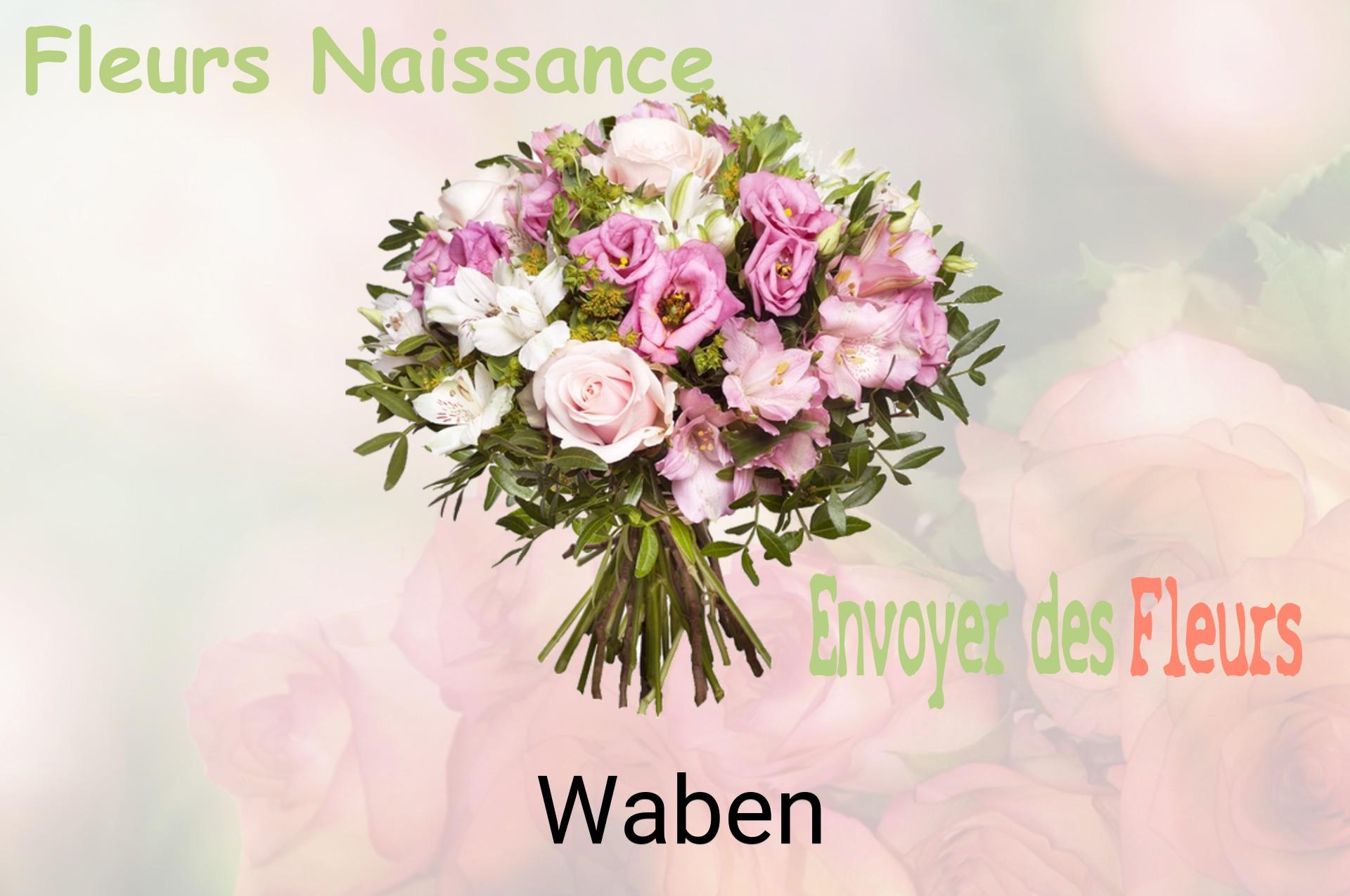 Bouquet de fleurs de naissance livré à Waben